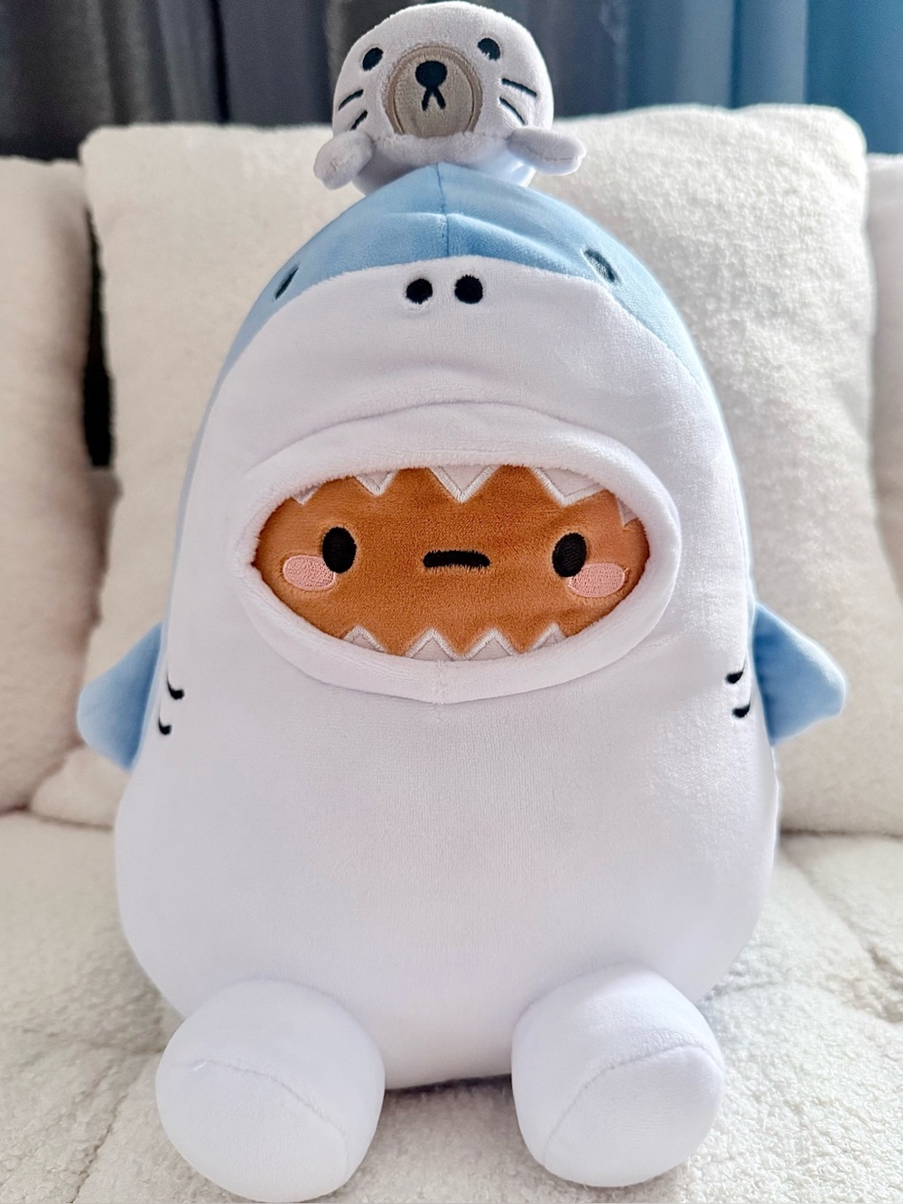 Smoko Blue Shark Tayto Midi Mochi Plush